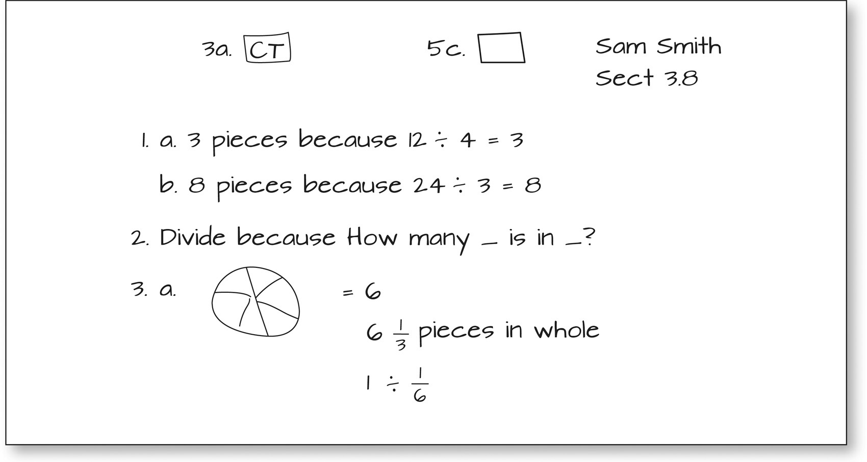 FRACTION, DIVISION OF FRACTIONS PING PONG method