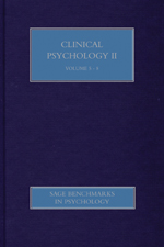 Cover of Clinical Psychology II: Treatment Models and Interventions