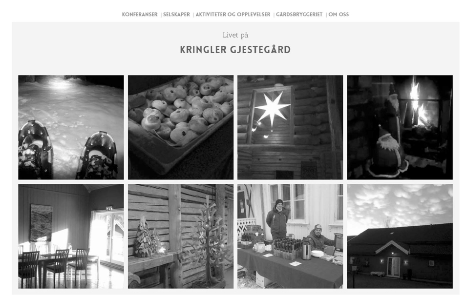 This set of eight pictures is titled, Kringler Gjestegard.