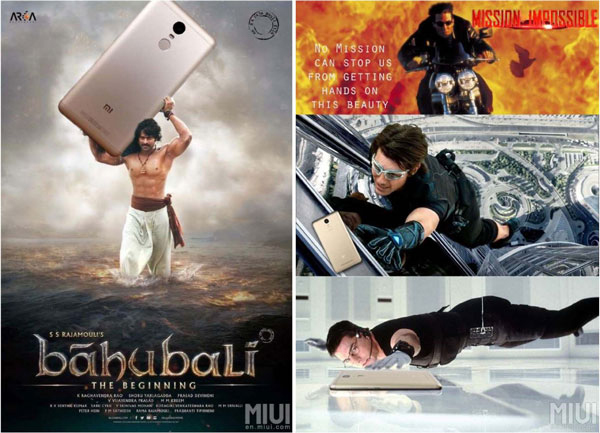 An image shows the movie poster designs recreated by the Mi Community.