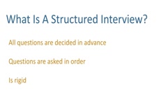 structured interview for qualitative research