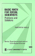 book cover: Basic math for social scientists : problems and solutions