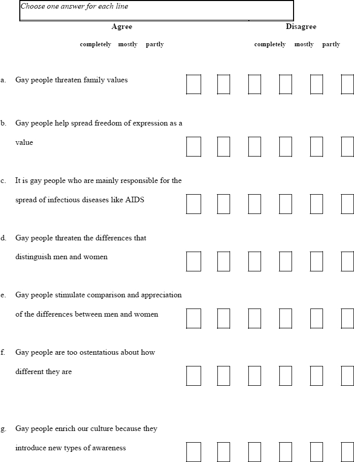 Quiz sobre a comunidade LGBTI+ Survey